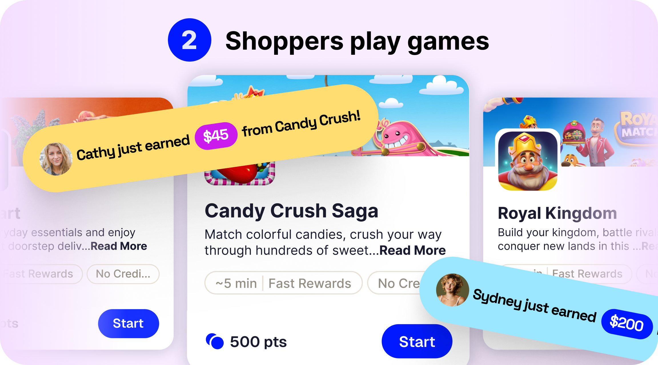 Shoppers play games