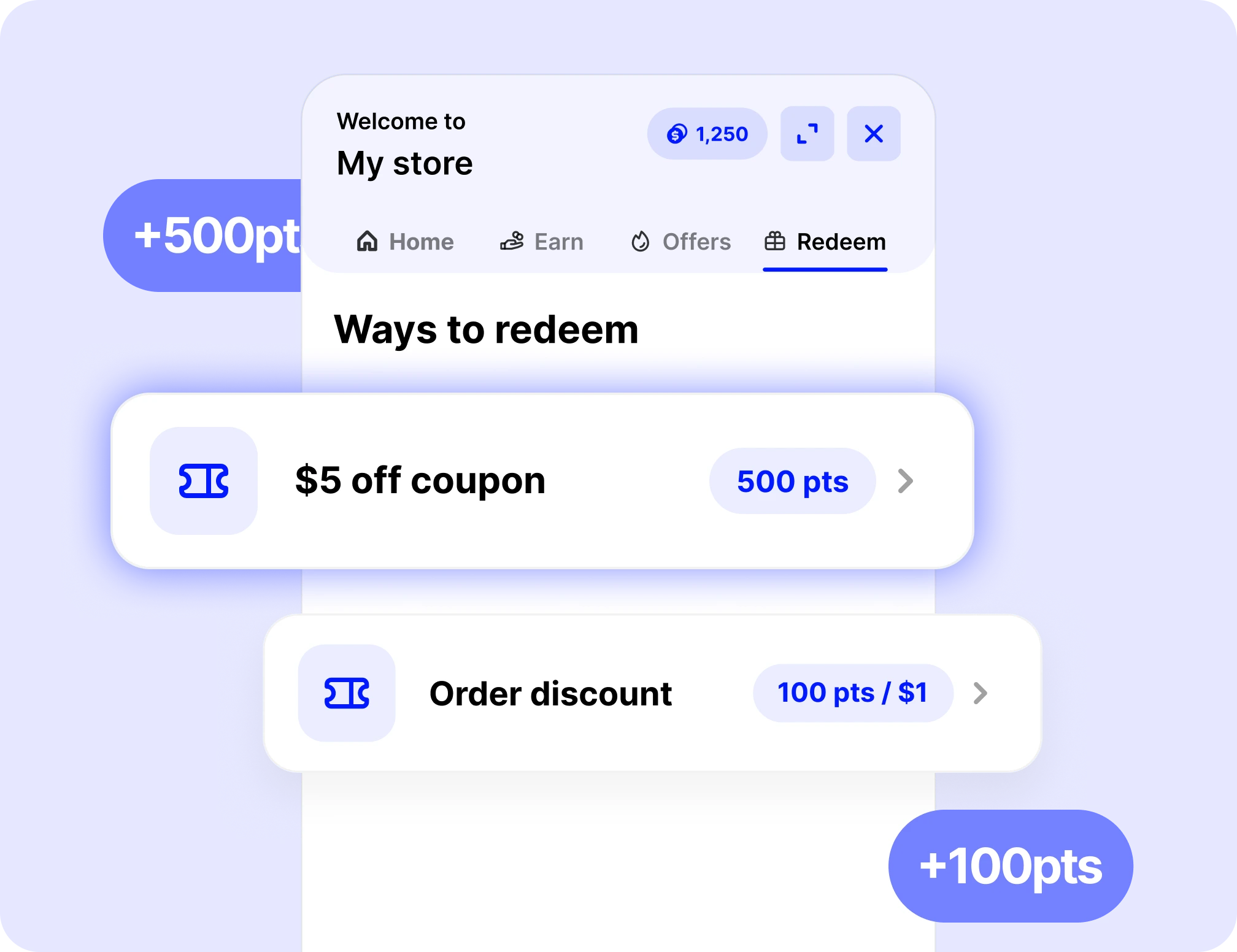 Ways to redeem
